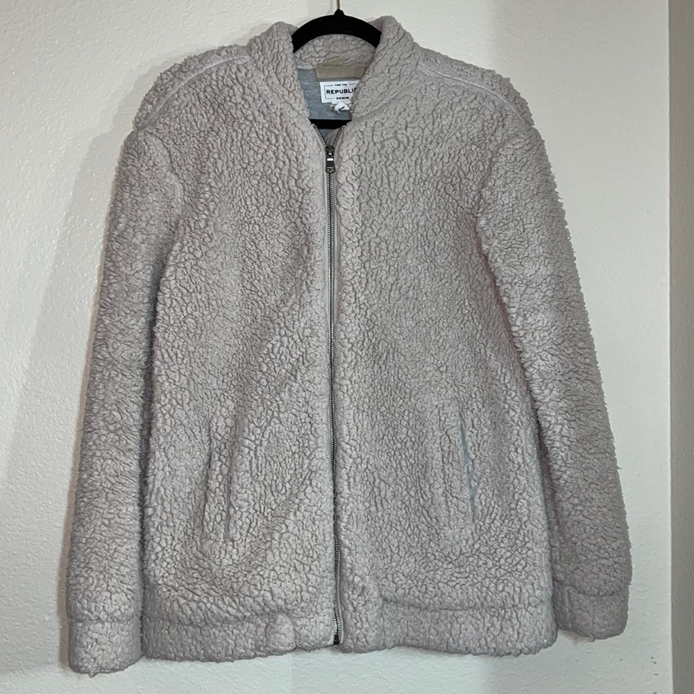 Gently used Women’s Sherpa bomber jacket in M